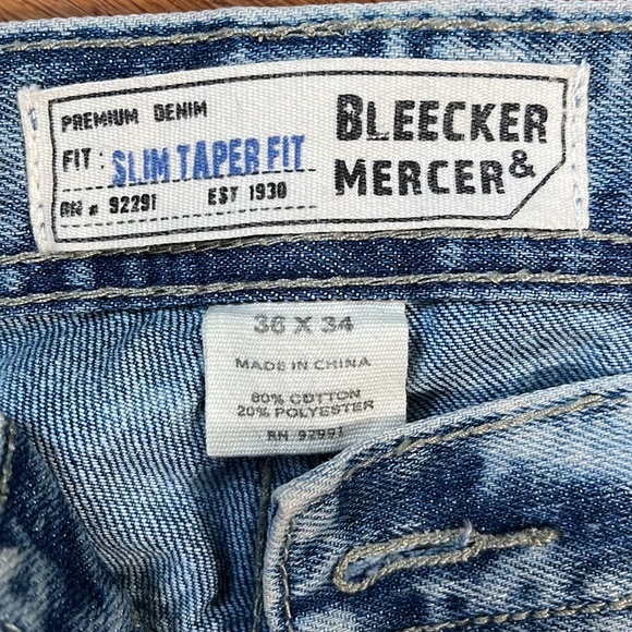Bleecker & Mercer Slim Taper Fit Jeans - Picture 4 of 6